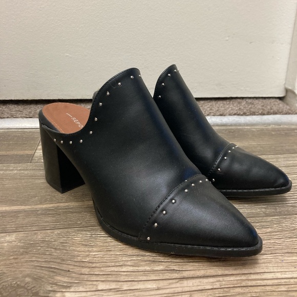 Report Block Heel Mules with Studs - Picture 2 of 3